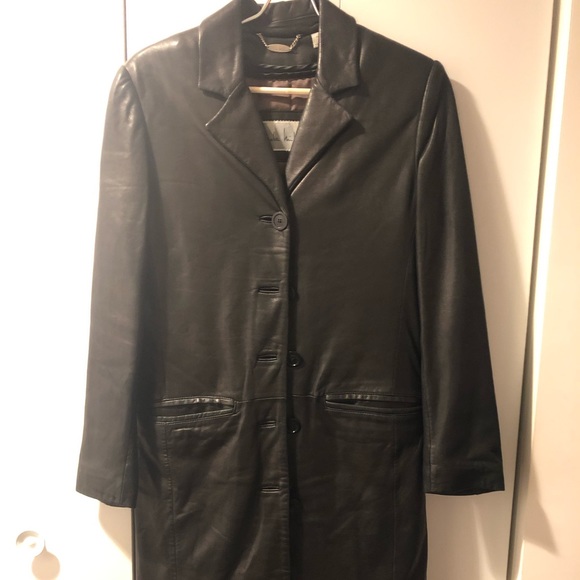 Nicole Miller Jackets & Blazers - Nicole Miller, Leather Jacket, Black, Medium